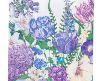 Serwetki koktajlowe Caspari z papieru w odcieniach niebieskiego, 25 cm, 20 szt., 3-warstwowe