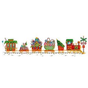 Holiday Express Train by Ingrid Snyder Caspari Advent Calendar 26.5 x 54cm