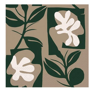 Marimekko Naatit Linen Paper Table Napkins 33 cm square 3 ply lunch napkins