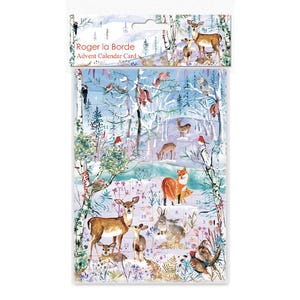 Wild Winter Song Adventskalender mit Umschlag 170 x 120mm Roger la Borde 24 Türchen zum Öffnen