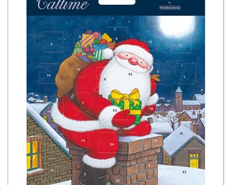 Raymond Briggs Father Christmas Advent Calendar Card 160 x 160 mm Caltime with envelope with Envelope & 24 little doors to open