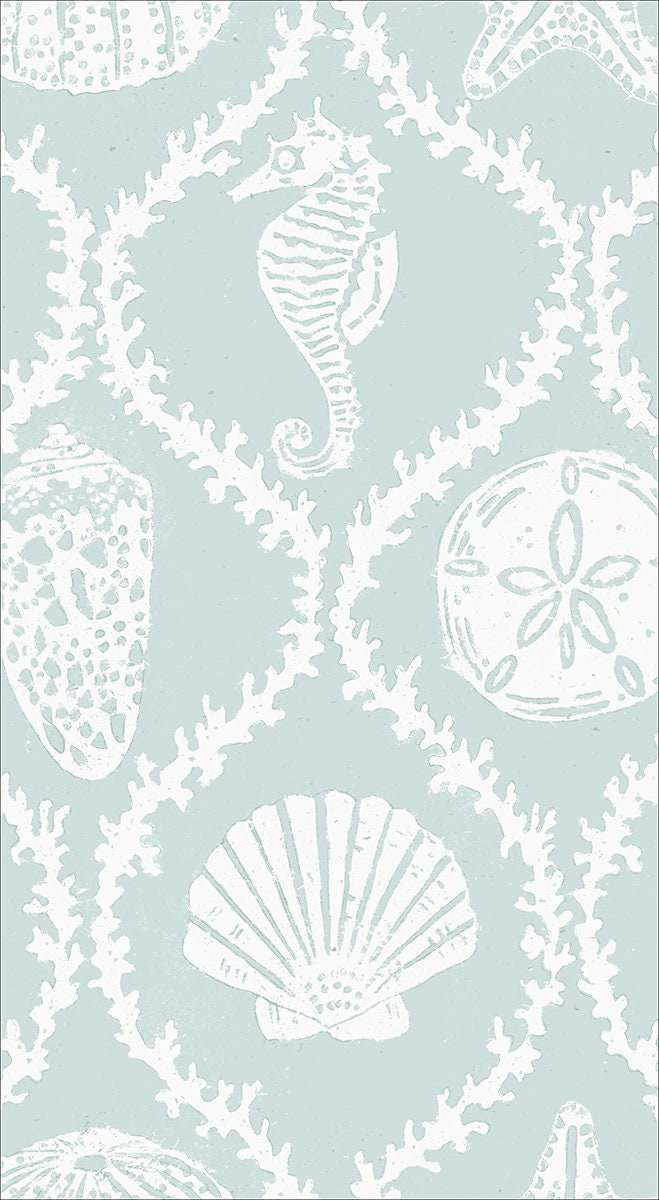 Caspari Papierservietten Seychellen Design, Aquamarin – 15 Stück, Dreilagig, Umweltfreundlich & In Deutschland Gedruckt
