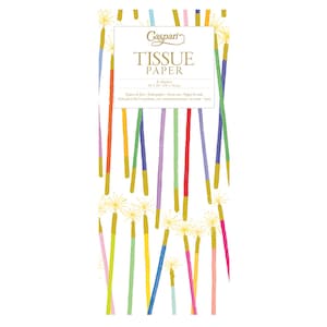 Candele per feste Carta da regalo velina 4 fogli 50 x 76 cm piegati in una confezione di violoncello