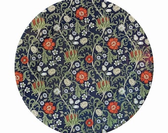 Kunst en ambacht Lelie blikken museumbord geschilderd blikken emaille bord picknick, kamperen, glamping, barbecue, bruiloft 26 cm