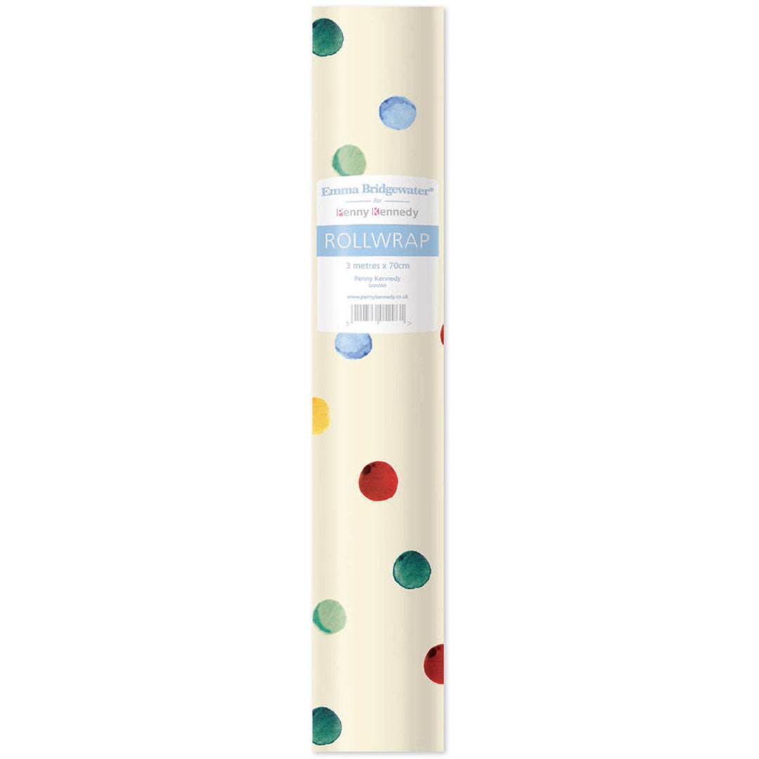 Emma Bridgewater Polka Dot Roll Wrap 3 M X 70 Cm Very High Quality