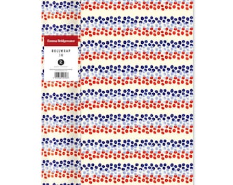 Emma Bridgewater Blue Rainbow Dot Roll Wrap 3 m x 70 cm very high quality thick roll wrap