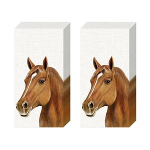 Fazzoletti Farm Horse Cream Novelty 2 confezioni da 10 fazzoletti IHR 4 veli 20 cm quadrati