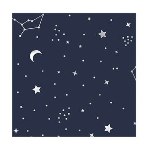 Carta da regalo velina con stelle e costellazioni del cielo notturno Satinwrap 5 fogli 50 x 75 cm piegati in una confezione