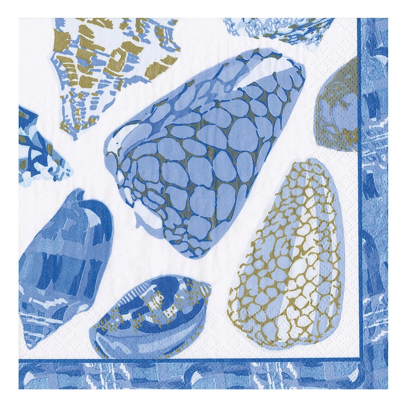 Caspari Coquillage Paper Napkins