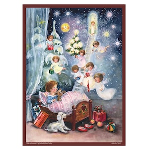 Angels Richard Sellmer 355 x 265mm Glitter & Translucent Windows Traditional German Advent Calendar