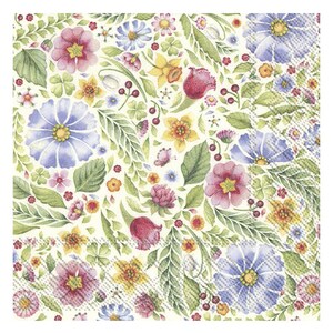 V & B Spring Fantasy IHR Tovaglioli di carta da tavola quadrati da 33 cm, 3 veli
