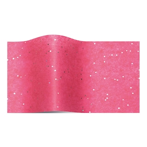 Carta da regalo in tessuto metallizzato con pietre preziose rosa zaffiro Satinwrap 5 fogli 50 x 75 cm piegati in una confezione