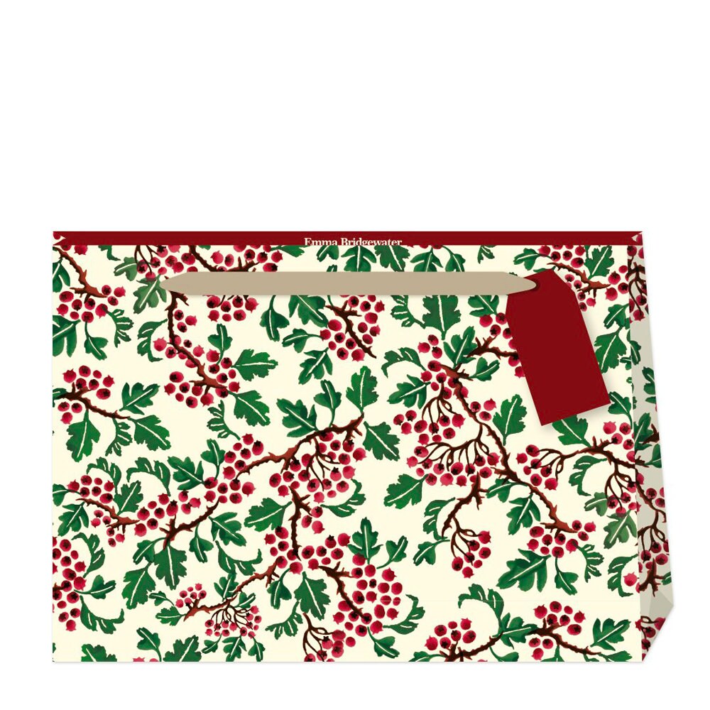 Emma Bridgewater Hawthorn Berry Shopper Luxury Paper Gift Bag 365 X 275 X 120mm With Handles and Gift Tag Etsy