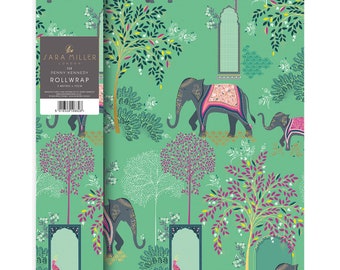 Sara Miller Elephant Oasis Roll Wrap 3 m x 70 cm dikke rolwikkel van zeer hoge kwaliteit