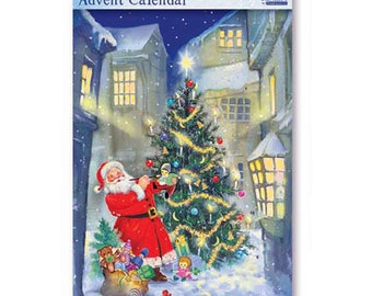 Santa's Toys Advent Calendar 24 x 35 cm Caltime with 24 doors to open on the countdown to Christmas