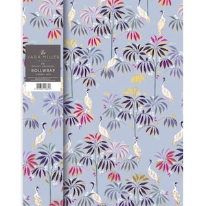 Sara Miller Crane Garden Sky Blue Roll Wrap 3 m x 70 cm very high quality thick roll wrap