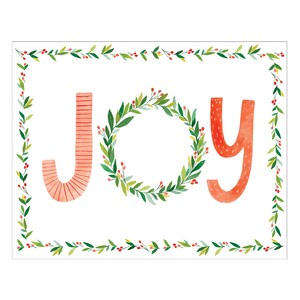 Tarjetas navideñas Joy Caspari, 96 mm x 120 mm, 5 en paquete con sobres