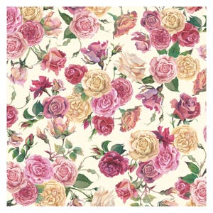 Emma Bridgewater Roses rolwikkel 3 m x 70 cm zeer hoogwaardige dikke rolfolie