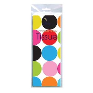 Ginat Dots Spots Tissue Deva Tissue Wrapping Paper 4 sheets 50 x 70 cm gently folded