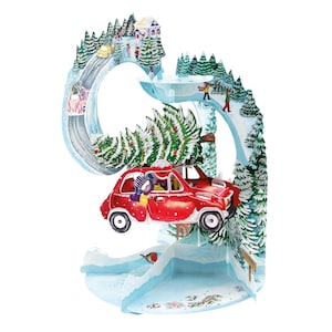 Driving Home For Christmas Slinger kerstkaartdecoratie 39 x 21 x 17 cm Santoro