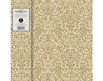 Morris & Co Acorn Gold William Morris Roll Wrap 3 m x 70 cm very high quality thick roll wrap