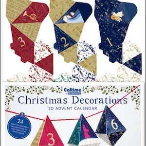 Christmas Decorations 24 to Build Caltime Advent Calendar