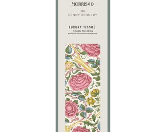 Rose Spring Green Tissue Paper for William Morris x 4 Rose Spring Green Tissue Paper for William Morris x 4