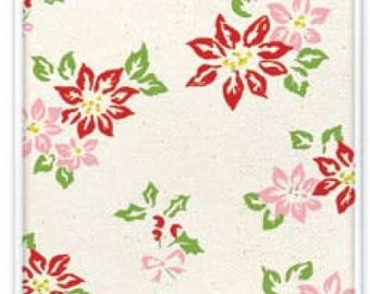 Sailsbury Print Poinsettia Christmas Tissue Wrapping Paper 4 sheets 50 x 75 cm folded into a pack