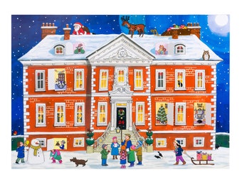 Country House Christmas Alison Gardiner Flat Advent Calendar 42 x 29.7 cm