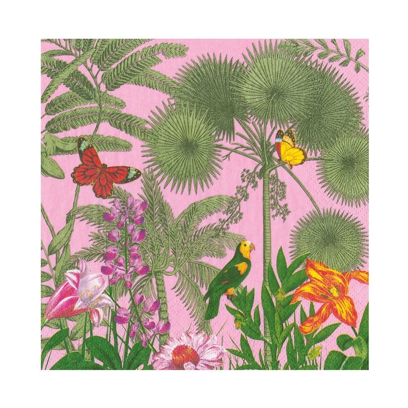 Caspari Paradise Garden Paper Napkins