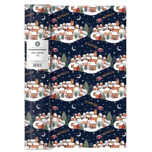 Penny Kennedy Designs Christmas Eve Christmas Roll Wrap 3 m x 70 cm bardzo wysokiej jakości gruba rolka