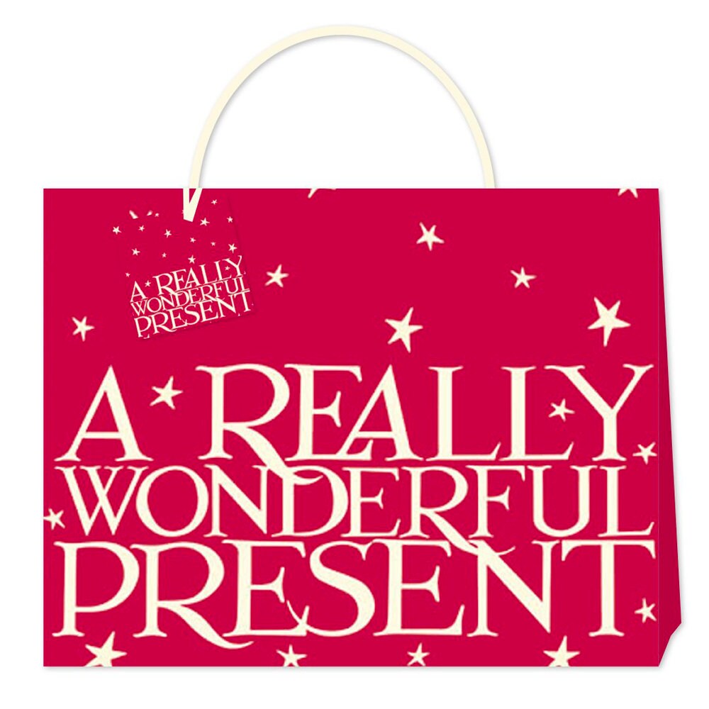Emma Bridgewater Red Toast Shopper Bag Paper Gift Bag Size: 365 x 275 x 120mm