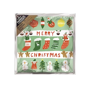 Buon Natale Confezione da 8 biglietti di Natale di beneficenza 160 x 160 mm all'interno vuoti
