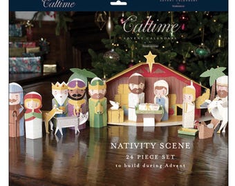 Nativity Scene 24-piece set to build during Advent Caltime Advent Calendar