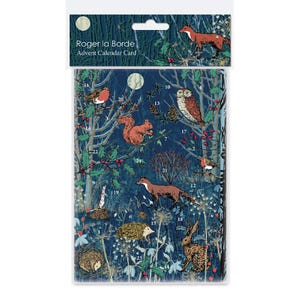 Winter’s Tale Animal Adventskalender mit Briefumschlag 170 x 120 mm Roger la Borde 24 Türchen zum Öffnen