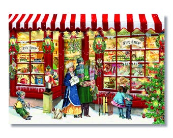 おもちゃ屋のジグソーパズル 68 x 48 cm (26.7 x 18.9 インチ) 箱 33 x