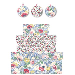 Cath Kidston Winfield Flowers Designs Nest van 3 luxe kartonnen geschenkverpakkingen