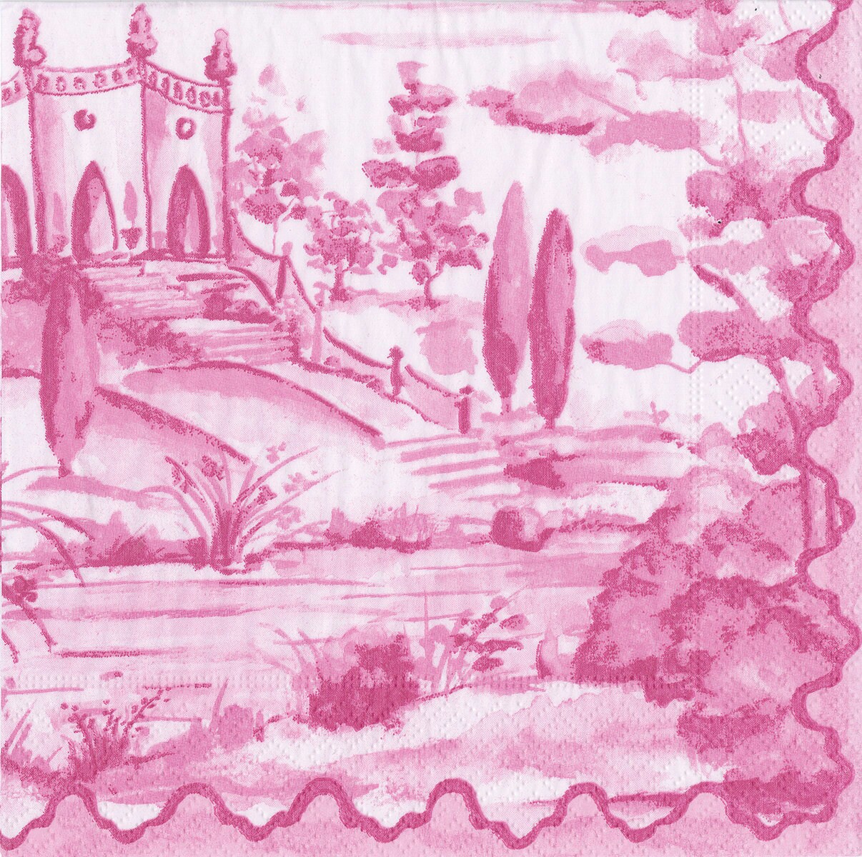 Caspari Papierservietten Golden Romantic – Gästetücher Aus Papierleinen, 12 Stück