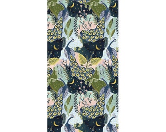 Peacock Louise Mulgrew Glick Tissue Wrapping Paper 4 sheets 50 x 75 cm folded into a pack