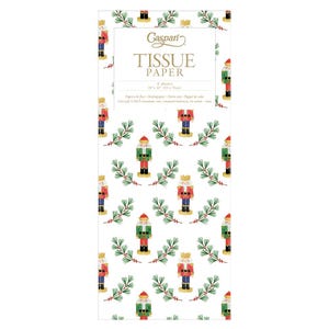 O Quebra-Nozes de Janine Moore Caspari Tissue Wrap 4 folhas 50 x 76 cm dobradas em um pacote de celofane