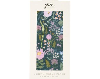 Flowering Floral Flowers Glick 4 sheets tissue wrapping paper 50 x 75 cm