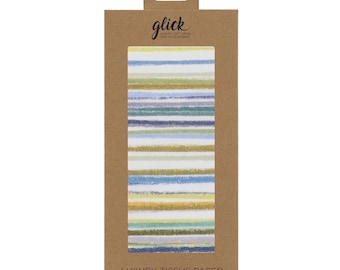 Stephanie Dyment Blue Stripe Glick 4 sheets tissue wrapping paper 50 x 75 cm