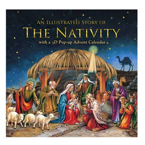 Nativity by Carita Smith Caspari Illustrated Story Book of the Nativity with a 3 D Pop Up Advent Calendar.