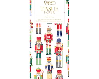March of the Nutcrackers Christmas Tissue Wrapping Paper 4 sheets 50 x 76 cm folded into a cello pack
