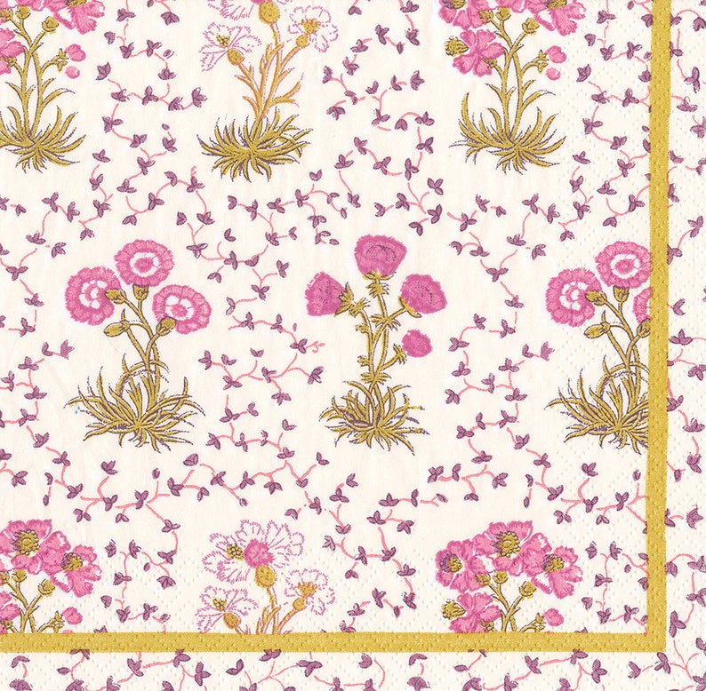 Caspari Semis de Fleurs Paper Napkins