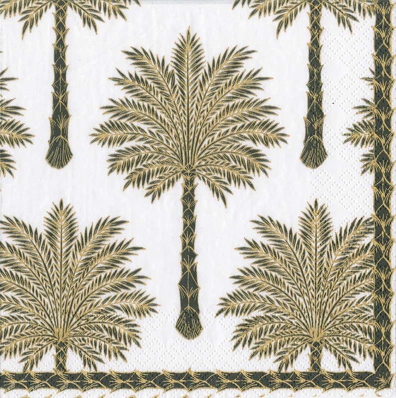 Caspari Grand Palms Napkins - Thumbnail 3