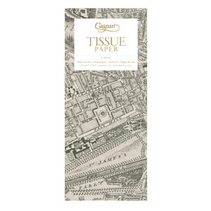 Papier cadeau Carte de Londres, 4 feuilles de 50 x 76 cm pliées dans un paquet de cellophane