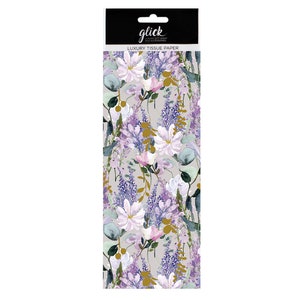 Buddleia Flowers Stephanie Dyment Glick Carta da regalo velina 4 fogli 50 x 75 cm piegati in una confezione di violoncello