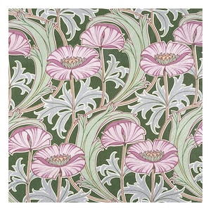 Victoria & Albert Museum Otherworldly Flowers Green William Morris IHR Tovagliolo di carta per pranzo 33 cm