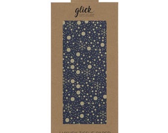 MAGICAL CHRISTMAS MIDNIGHT Glick 4 sheets tissue wrapping paper 50 x 75 cm